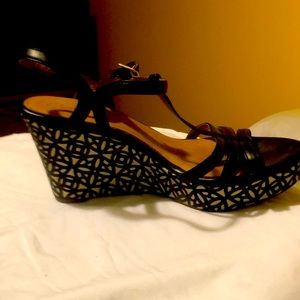 Clarks wedge sandal